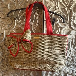 Kate Spade Raffia Tote Bag